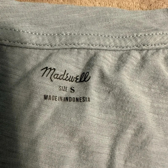 Madewell Basic V-Neck Tee Size Small Baby Blue - Picture 5 of 5